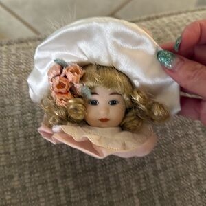 The Heirloom Tradition Maud Humphrey Bogart Vintage Doll Head Ornament
